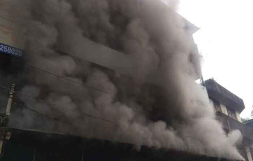Biocell company on fire near Wagle police station in Thane