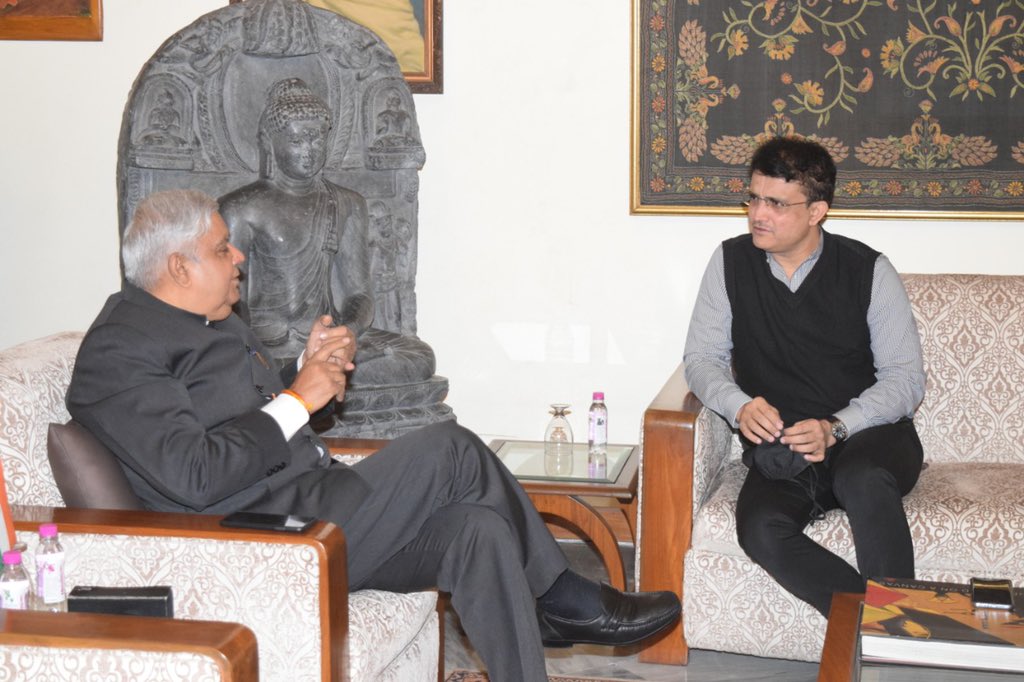Sorav Ganguly meets governor West Bengal Jagdish Dhankhad