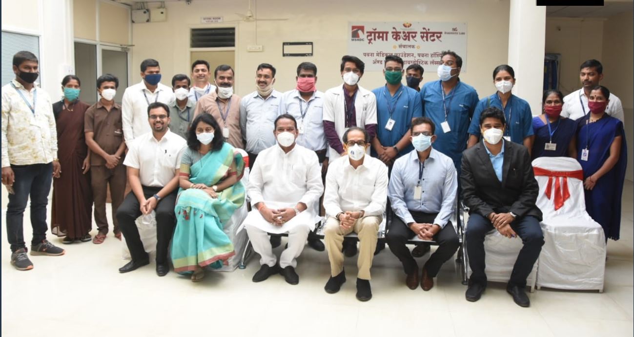 Chief Minister Uddhav Thackeray visits Trauma Care Center at Ozarde, Pune
