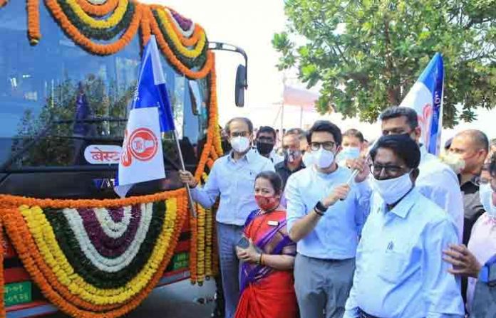 26 electric buses in Mumbai's 'BEST' fleet, inaugurated by Chief Minister Uddhav Thackeray
