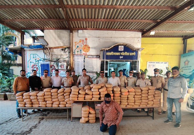345 kg of cannabis seized in Sakinaka area, one arrested