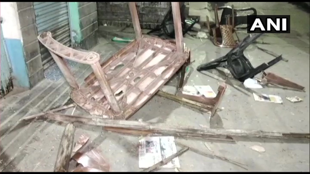 TMC MLA Nihar Ranjan Ghosh's house and office were vandalized by unknown persons