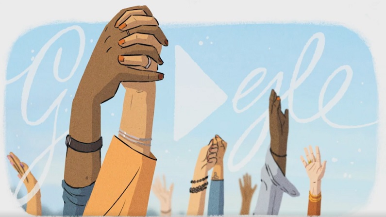 Google's special doodle; Unique tribute to manhood
