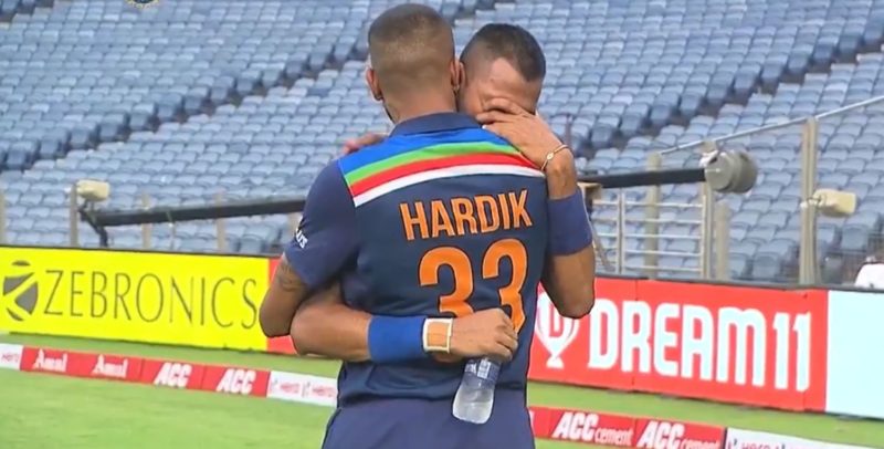 After a record match against England, Krinal Pandya became emotional in the memory of his father, watch the video
