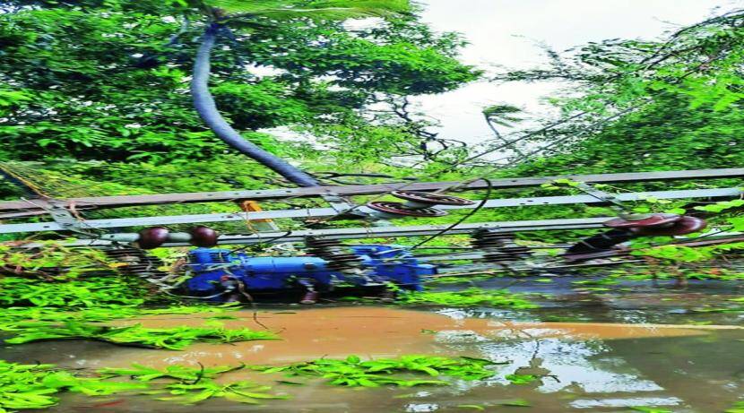 Power supply to several talukas in Palghar district has been disrupted for 48 hours due to cyclone