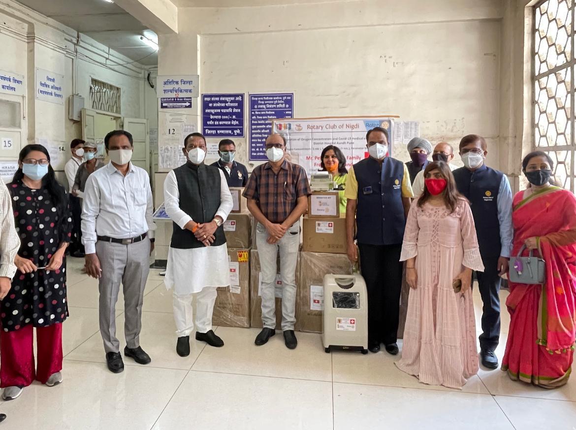 Assistance of medical supplies including oxygen concentrators to Aundh District Hospital