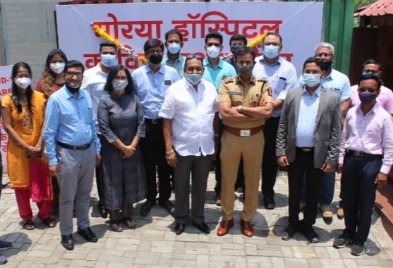 Inauguration of Morya Kovid Care Hospital at Dapodi; Presence of Pimpri-Chinchwad Police Commissioner Krishnaprakash