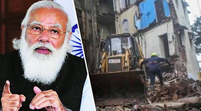 The building in Varanasi collapsed; The Prime Minister himself called the District Collector