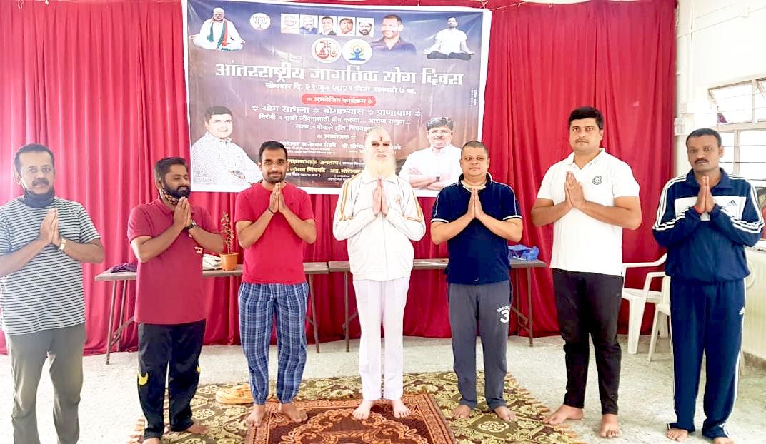 'Yoga camp' held in Chinchwad village on the occasion of International Yoga Day