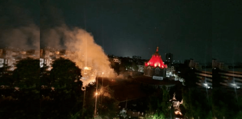 A fire broke out in the wooden part of the famous Mahatma Phule Mandai building in Pune