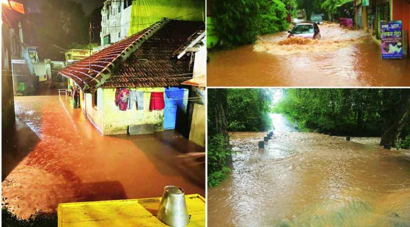 Heavy rains hit Ratnagiri, Sangameshwar, Rajapur