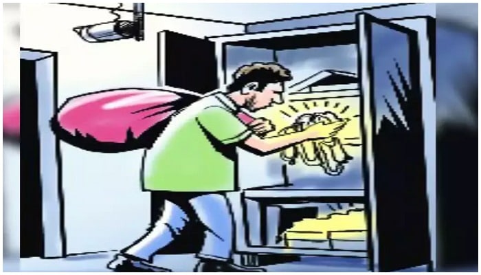 They burglarized the house and looted gold and silver jewelery, sarees and other items worth Rs 1.35 lakh