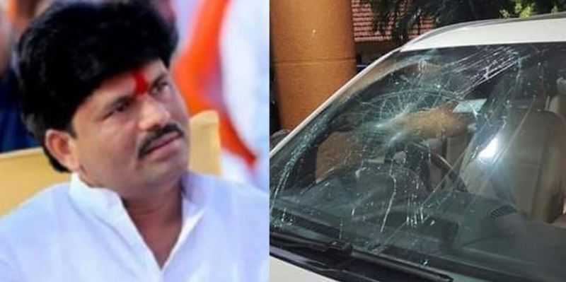 The person who threw stones at MLA Gopichand Padalkar's car finally disappeared