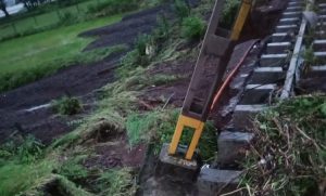 The railway between Monkey Hill and Palsadari collapsed in several places