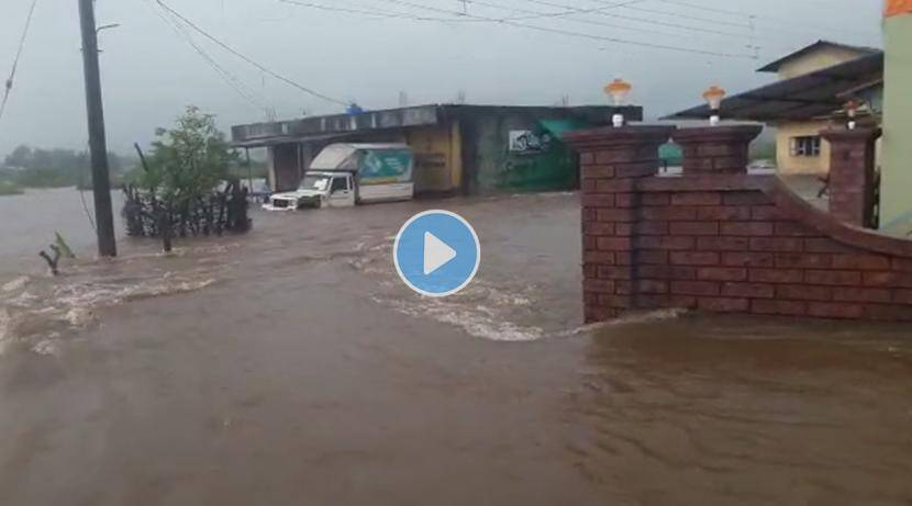 The rain hit! The bridge in Raigad swept away, killing the driver; Flood of Usroli river