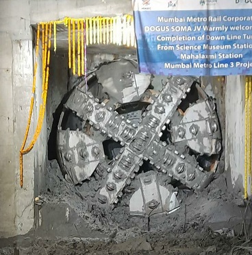 Undergrounding of Metro 3's Mahalakshmi Metro Station completed