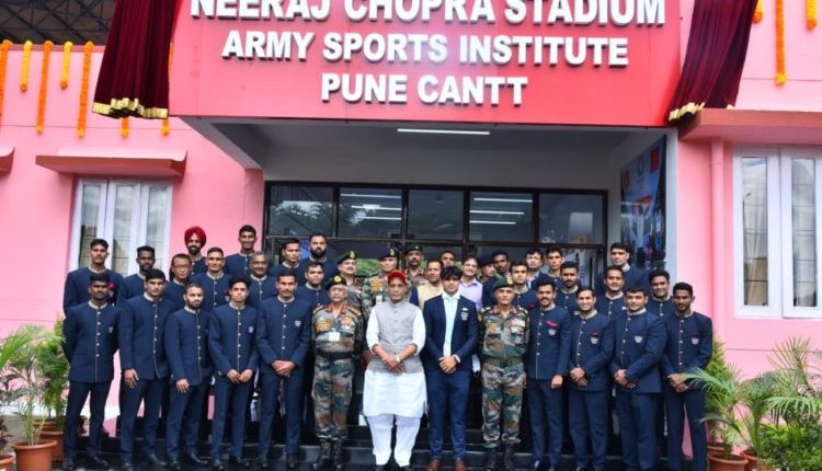 Naming of Army Sports Institute Stadium after Neeraj Chopra in the presence of Defense Minister Rajnath Singh