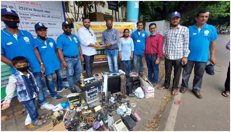 Resumption of e-waste collection; Collection of 200 kg e-waste on Sunday