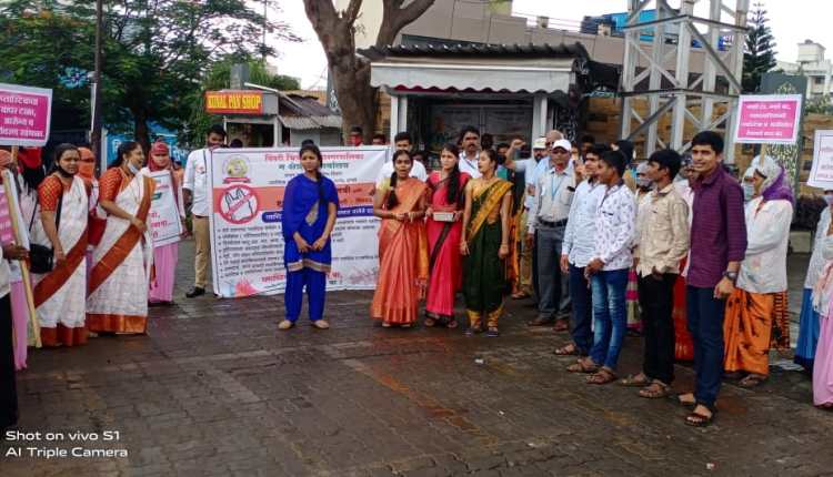 Awareness about plastic ban through nook play on Independence Day