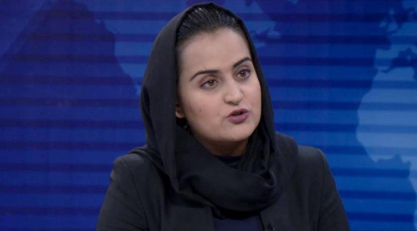 An Afghan woman anchor who interviewed a Taliban spokesman has left the country