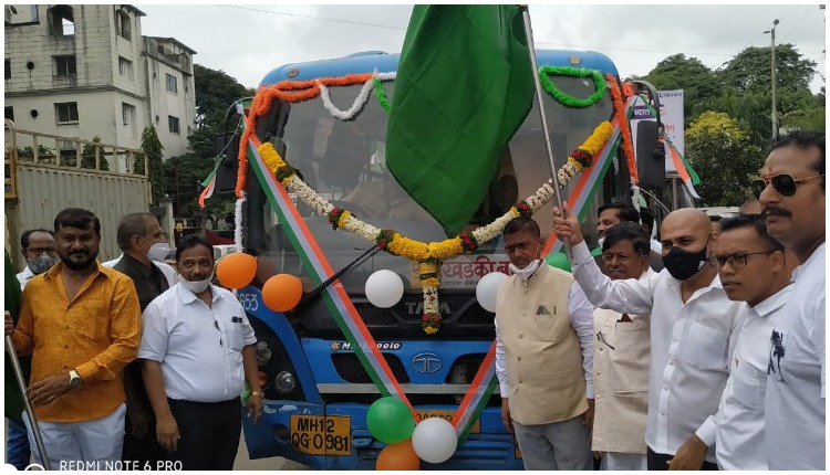 Launch of two new bus routes from Medipoint and Balewadi village to Khadki Bazar