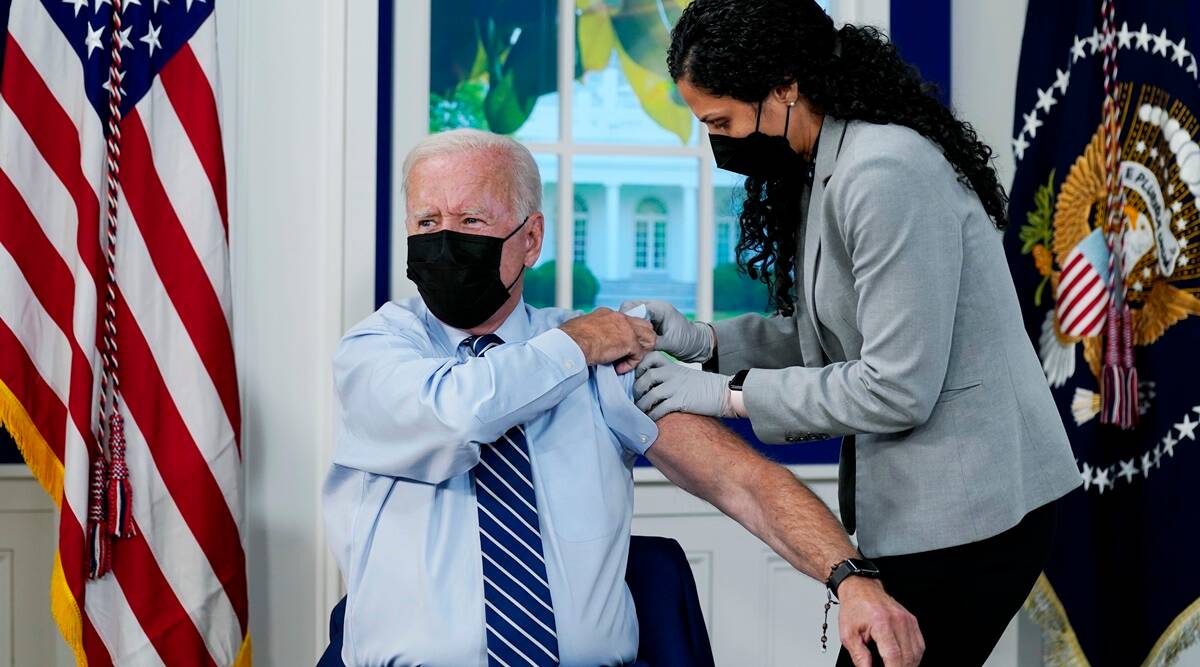 US President Joe Biden took a booster dose of the vaccine