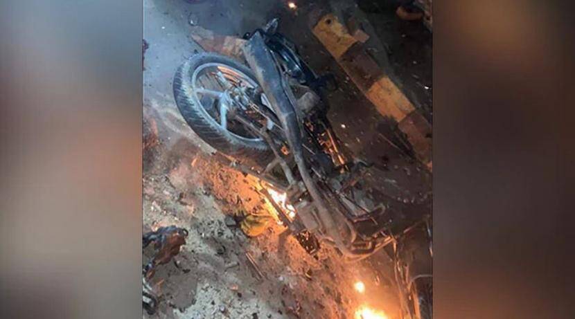 Shocking! The driver was seriously injured when the bike's petrol tank exploded; Police start investigation