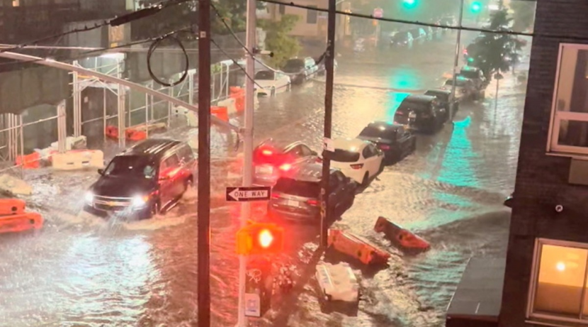 Emergency declared in New York !; Record rainfall in an hour