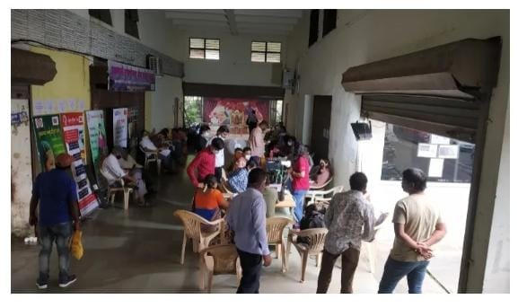 Aadhaar registration camp for contributors at Akurdi PF office