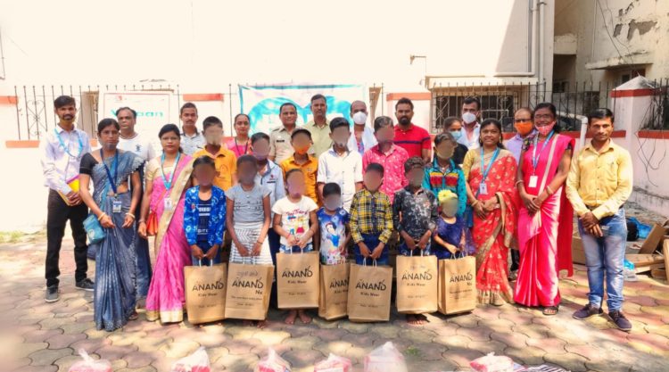 On behalf of Hope Foundation, clothes and sweets were distributed to the adopted children on the occasion of Diwali
