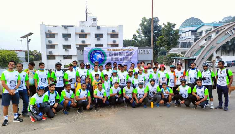 Chaurai Devi 'Bike and Hike' by Indo Athletics Society on the occasion of Children's Day