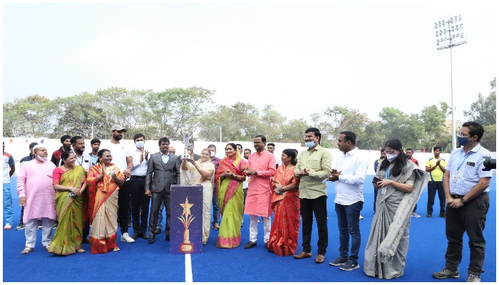 Inauguration of 11th Hockey India Senior Men's National Championship by Mayor Usha Dhore