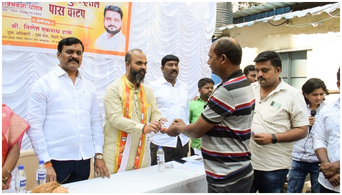 Distribution of Life Card on behalf of Yuva Sena