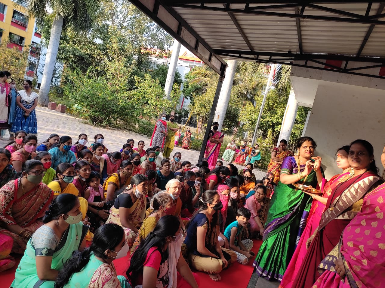 Indrayani Mahila Pratishthan celebrates Haldi Kunku at Indrayani Nagar-Moshi Authority