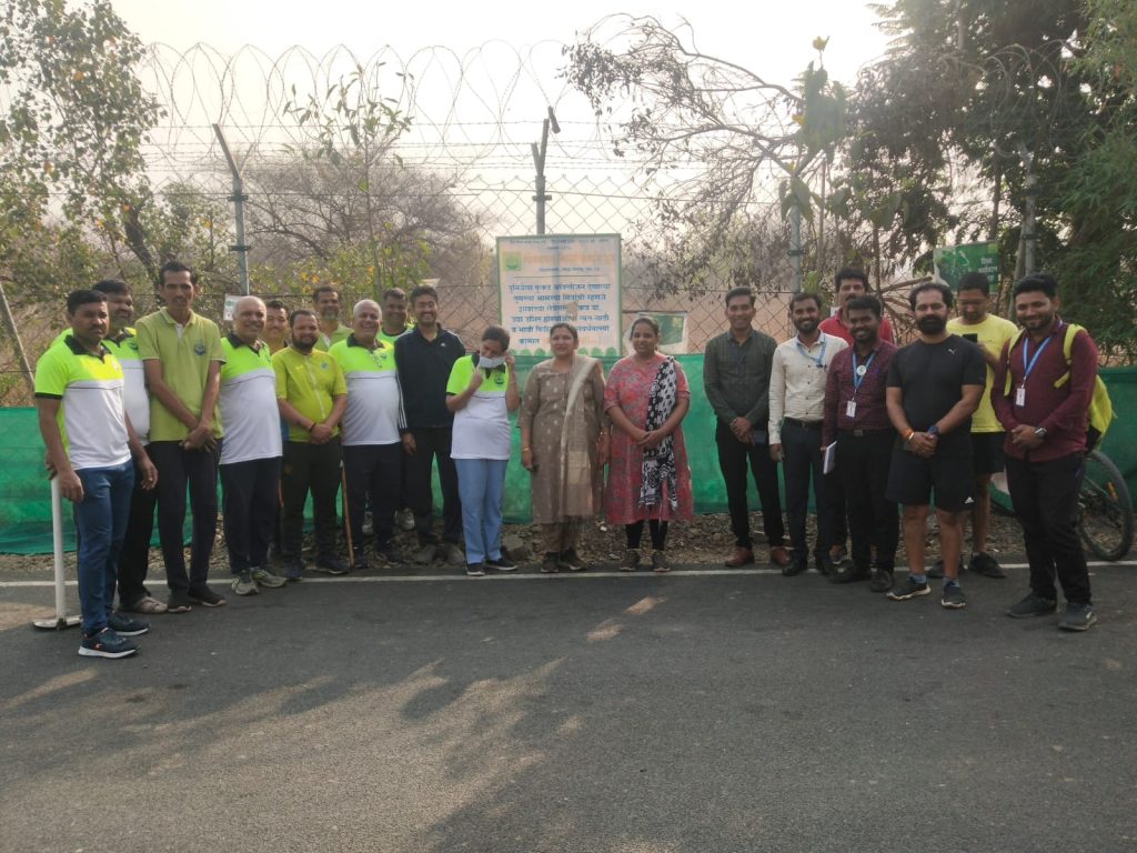 Cleaning, Awareness Campaign, Arboriculture on the occasion of Earth Day at Pimple Nilakh