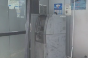 Movie style robbery!  ATM machine hijacked by firing in the air