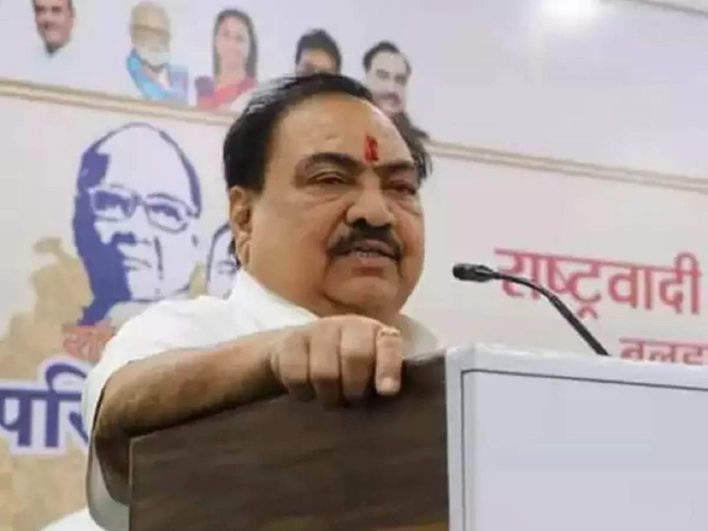 NCP leader Eknath Khadse gave two examples about the Shinde-BJP alliance