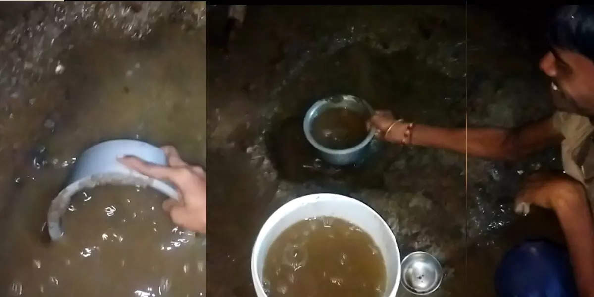 A miracle of nature! A spring of water started in the house; In a village in Chandrapur district, this type of situation is encountered