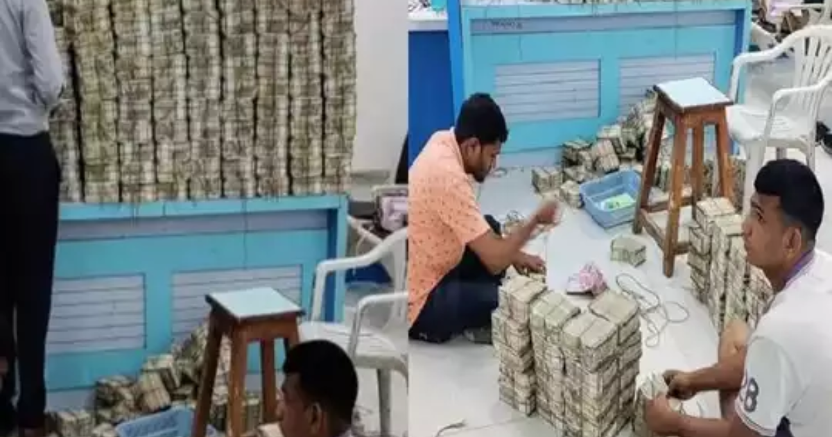 Income Tax officials fell ill while counting money in Jalanya raid; So much money was found that a wall of notes was created