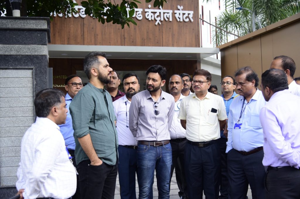 Administrator Shekhar Singh's visit to the Integrated Command and Control Centre