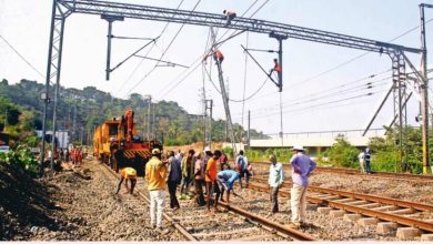 Megablock on slow lines on all three lines of Mumbai Suburban Railway on Sunday