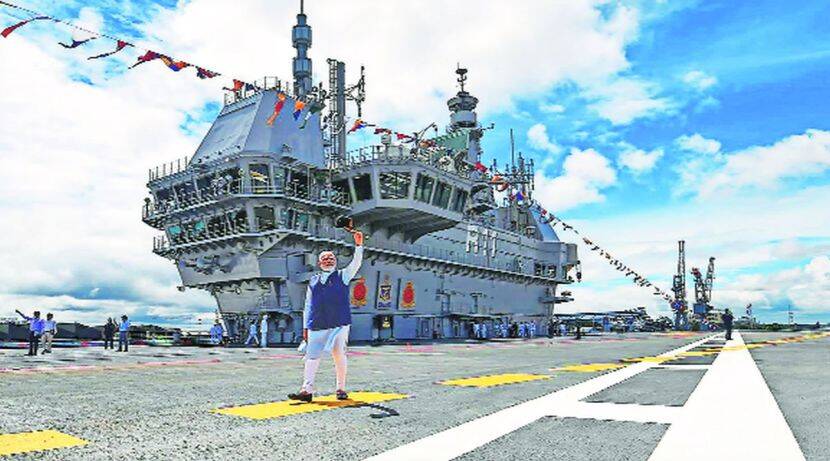 National dedication of 'Vikrant' warship; Chhatrapati Shivaji Maharaj Navy's New Flag Inspiration: Modi