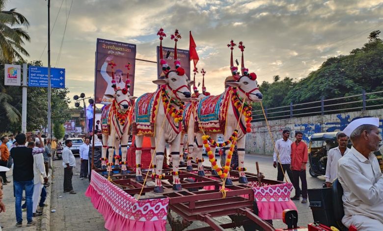 Bull Pola festival in the spirit of traditional procession in Pune