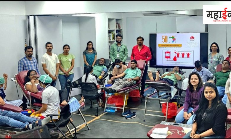 62 people donated blood in the blood donation camp