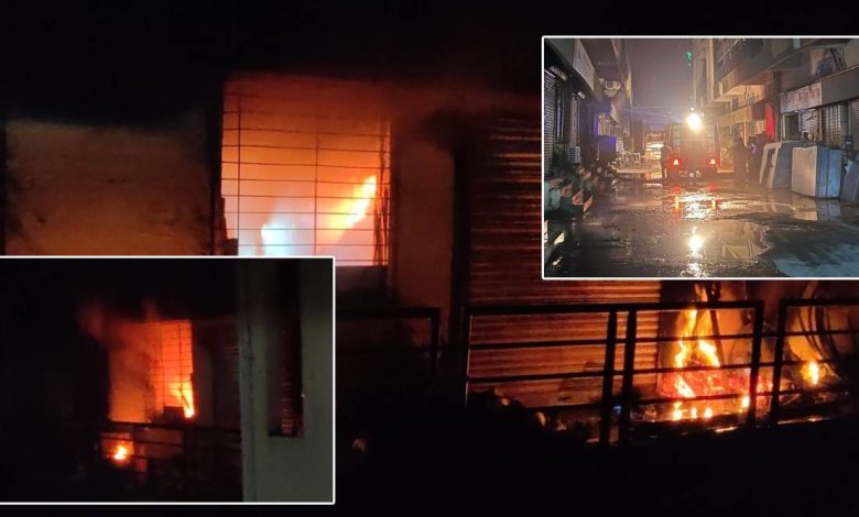 A major fire breaks out at a nail polish factory in Virar