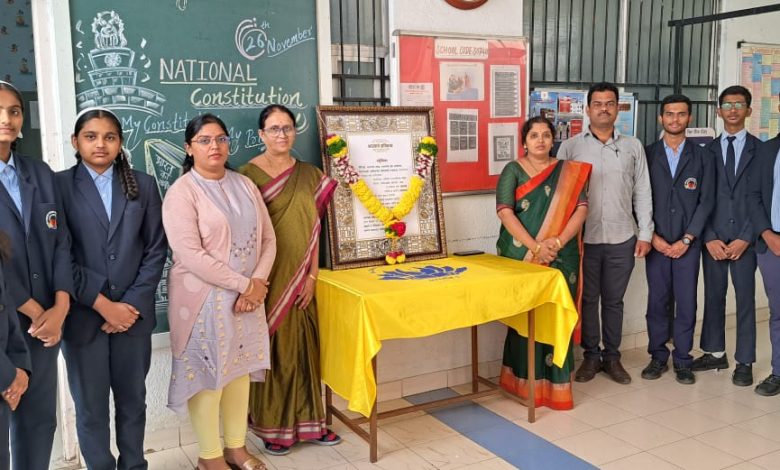 Constitution Day is celebrated with enthusiasm in Gayatri School