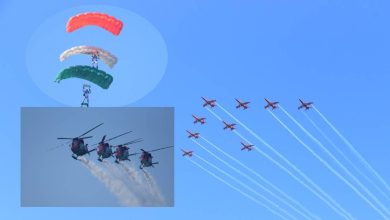Exciting aerial exercises dazzled the people of Nagpur