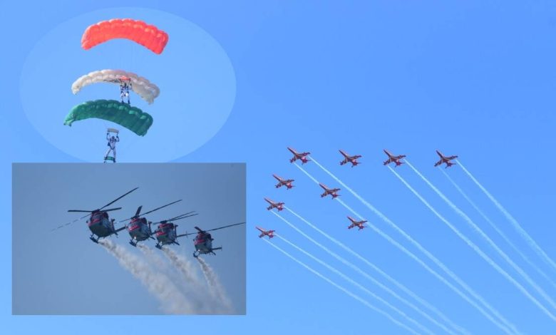 Exciting aerial exercises dazzled the people of Nagpur