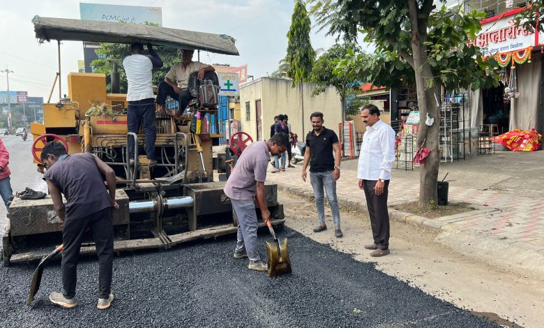 parivartan-helpline-blast-road-repair-in-moshi-completed-within-24-hours