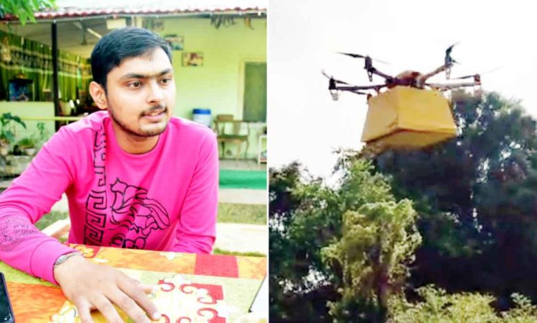 Protection of crops by drones from birds, animals; Young Engineer's Research